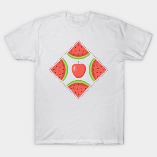 Apple Watermelon Badge T-Shirt